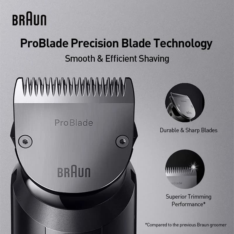 مجموعة قص شعر براون Series 7 AIO7540، 11 في 1، شفرة دقيقة ProBlade، مقاومة للماء، عمل حتى 120 دقيقة - 5
