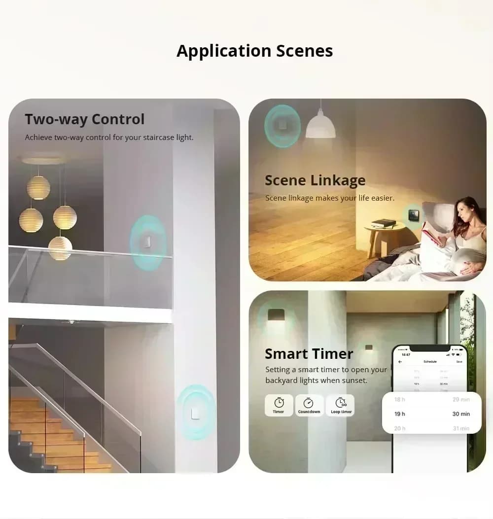 SONOFF ZBMINI L2 Extreme مفتاح ذكي ZigBee لا يحتاج إلى سلك محايد تحكم ثنائي الاتجاه 1-Gang متوافق مع Alexa وصوت ZBBridge - 5