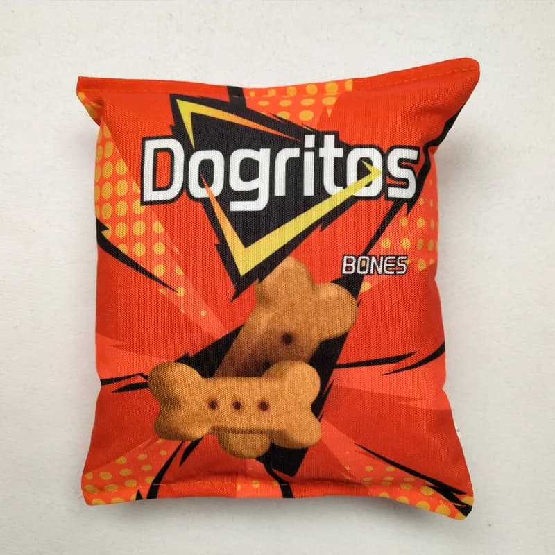 Funny Crisps Dog Toys Interaction Chew Molars Plush Dog Toys Bite Resistance Clean Teeth Oral Cavity Puppy Toys Pet Accessories - 5
