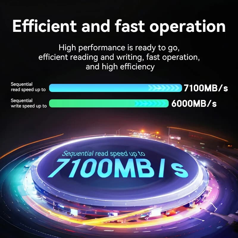 Crucial P310 SSD 1TB 2TB 4TB PCIe Gen4 NVMe M.2 2280 Up to 7,100MB/s Solid State Drive for Laptop Desktop PC Gamer - 2
