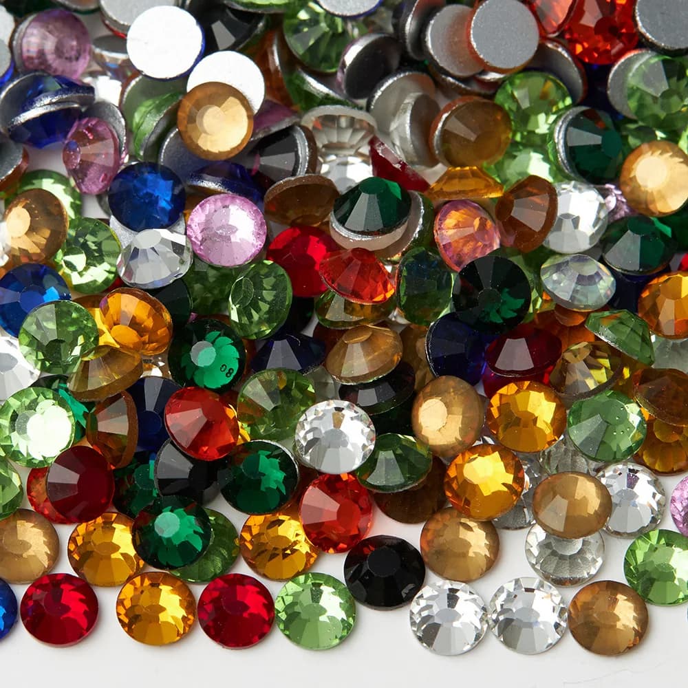 SS3-SS30 Crystal Glitter Nail Art Rhineston Non Hotfix Rhinestones Flatback Stones Nail Art Decorations DIY Accessories - 4