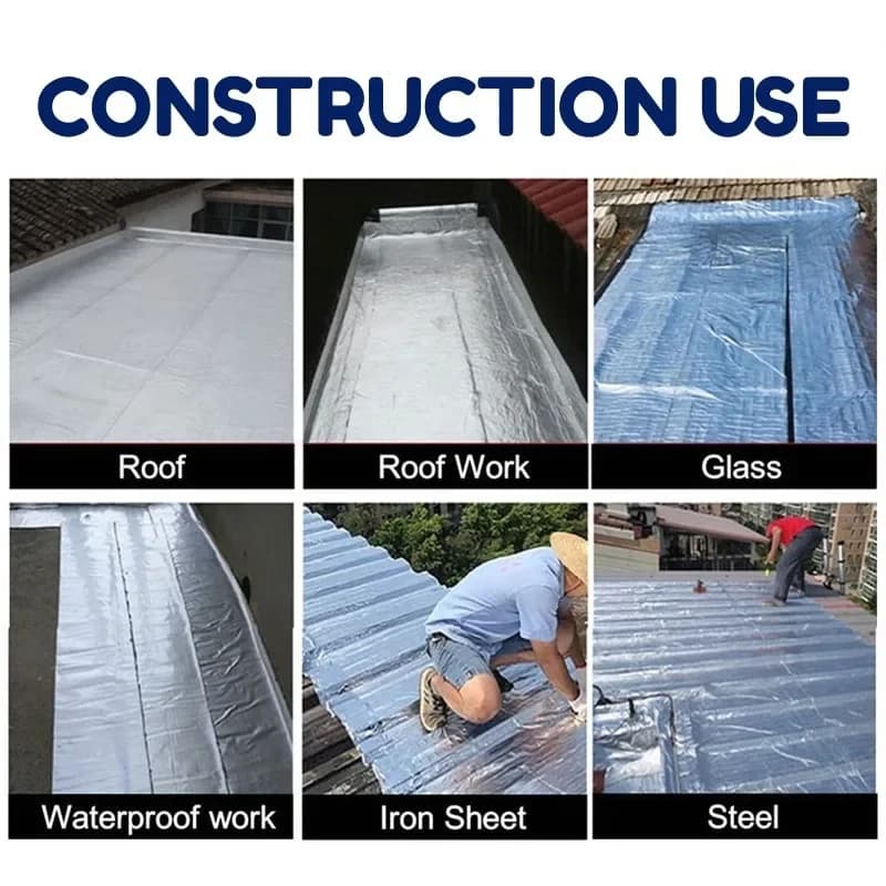 شريط مقاوم للماء ذاتية اللصق بوتيل شريط عزل إصلاح السقف مختومة لاصق تسرب شريط مقاومة درجات الحرارة العالية والمنخفضة - 5