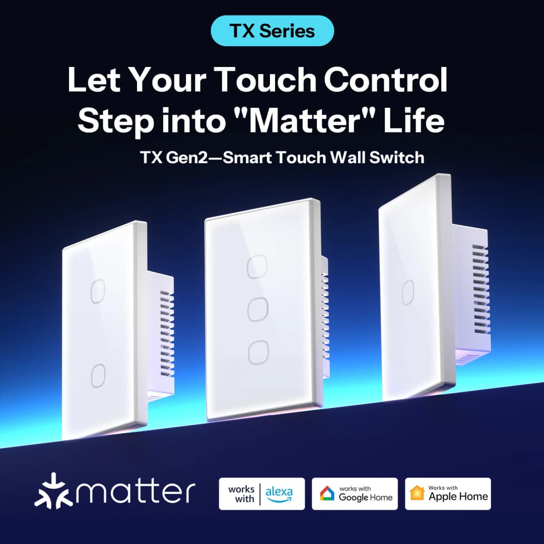 SONOFF T6 120 Matter TX Gen2 US Smart Touch Wall Switch Detach Relay Adjustable Night Switch Locator Apple Ecosystem Compatible - 3