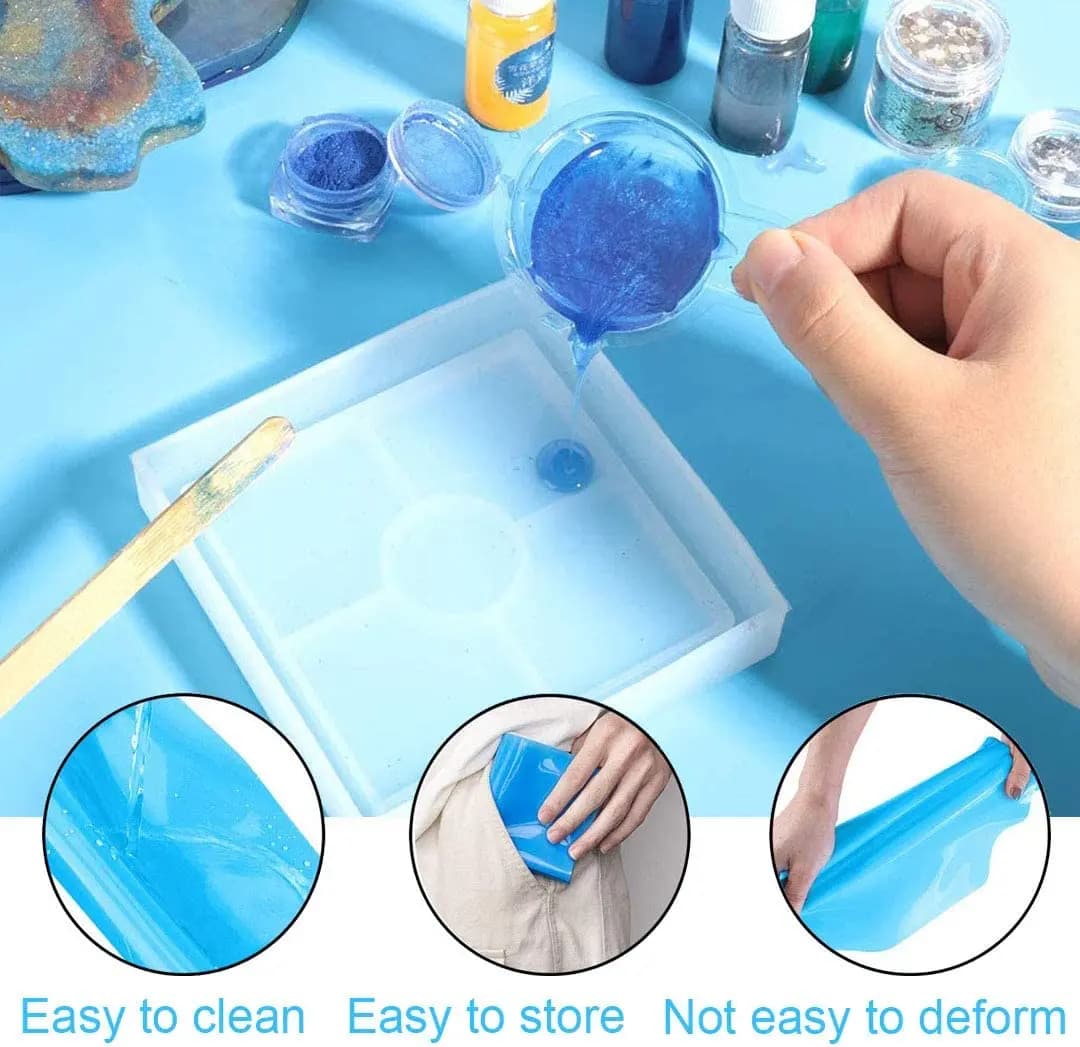 Extra Large Silicone Mat for Crafts Epoxy Resin Jewelry Casting Premium Silicone Placemat Nonslip Nonstick Countertop Protector - 5