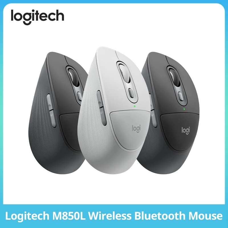 ماوس Logitech M850L لاسلكي، تصميم مريح، مستقبل USB 2.4G، نقرة صامتة، ماوس مكتبي للكمبيوتر المحمول والسطح المكتب