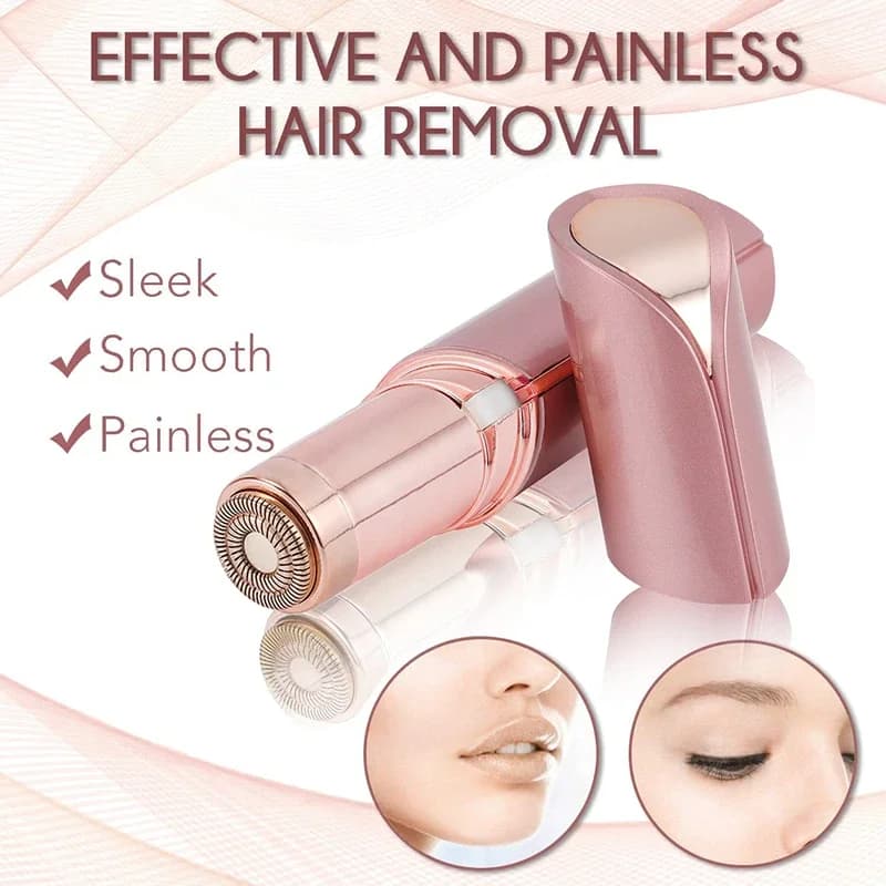 جهاز إزالة شعر الوجه الجديد 2024 على شكل أحمر شفاه شفرات كهربائية لتشذيب الحواجب عبر USB مزيل شعر صغير للنساء - 3