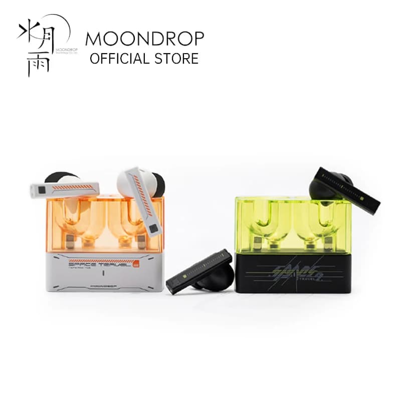 سماعة MOONDROP Space Travel 2 هاي فاي عزل الضوضاء TWS بلوتوث 6.0 لاسلكية ANC وضع الألعاب منخفض الكمون SBC/AAC سماعة رأس للألعاب