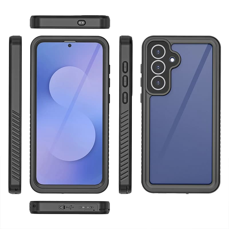 شل بوكس - جراب هاتف متين مقاوم للماء IP68 مع حماية عدسة PC و TPU لهواتف S25FE، S25 Edge، S23، S24 - 2