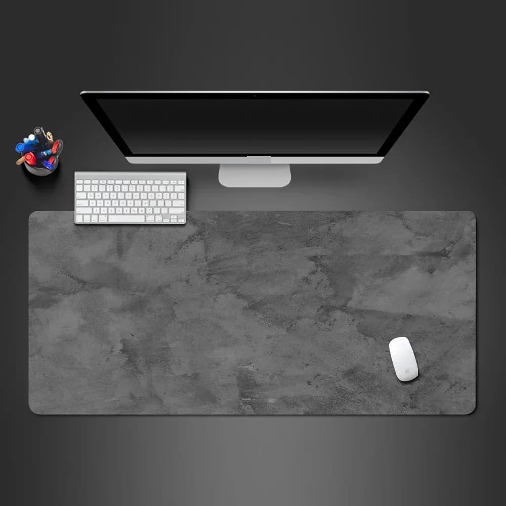Gray mouse pad Large/Small overlocked mousepad xxl desktop keyboard table pad gray series game desk mat computer accessories - 2