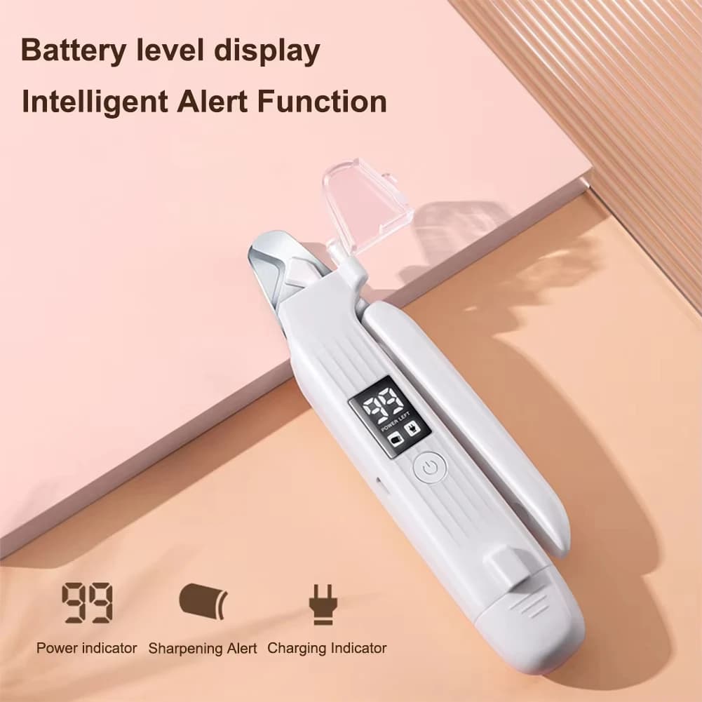 2 in 1 Electric Pet Nail Trimmer with LED Lights Pet Nail Grinder Dog Nail Trimmer and Grinder for Small Medium Large Dogs/Cats - 2