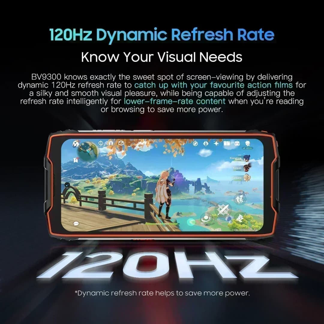 هاتف بلاكفيو بي في 9300 برو المتين بمعالج هيليو جي 99 وشاشة 6.7 بوصة بمعدل تحديث 120 هرتز وذاكرة 8/12 جيجابايت و256 جيجابايت مع شاشة مزدوجة وبطارية 15080 مللي أمبير وكاميرا 64 ميجابكسل - 4