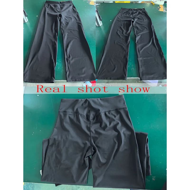 طماق يوجا واسعة الساق عالية الخصر، مع تحكم في البطن ورفع للأرداف، مثالية للصالة الرياضية - 6