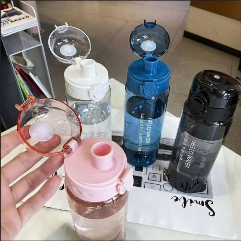 Sports Transparent Water Bottle 780ml Portable Gym Travel Clear Leakproof Drinking Bottle Frosted Bottle - 5