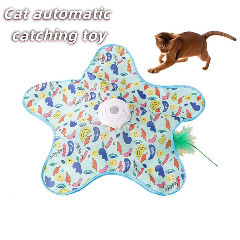 Electric cat turntable pet toy self-stimulating and relieving boredom automatic intelligent cat funny stick sports consumption - 6