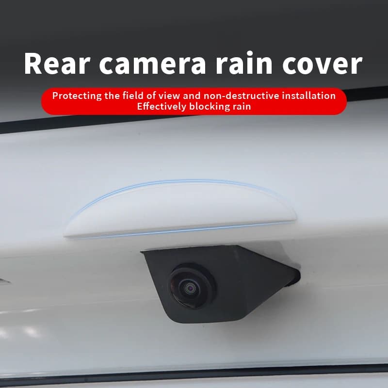 Car Reversing Rear Camera Rain Cover ABS Rain-Proof Car Reverse Camera Rain Shade Cover Waterproof Shield Car Exterior Accessory - 5