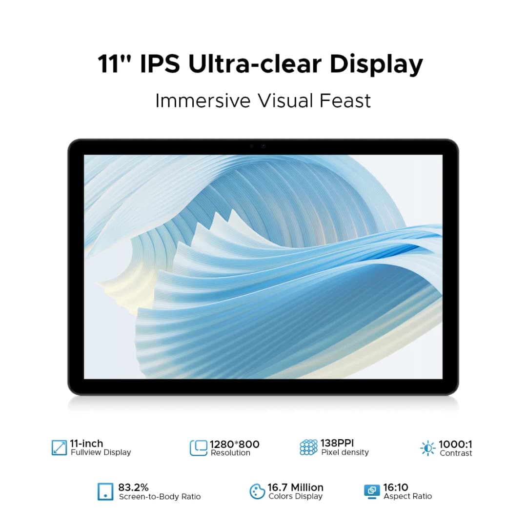 Global Version DOOGEE U11 Android 15 Tablet 11" Ultra-clear 90Hz Display 16GB(4+12) 128GB 8580mAh Battery Unisoc T606 octa-core - 4