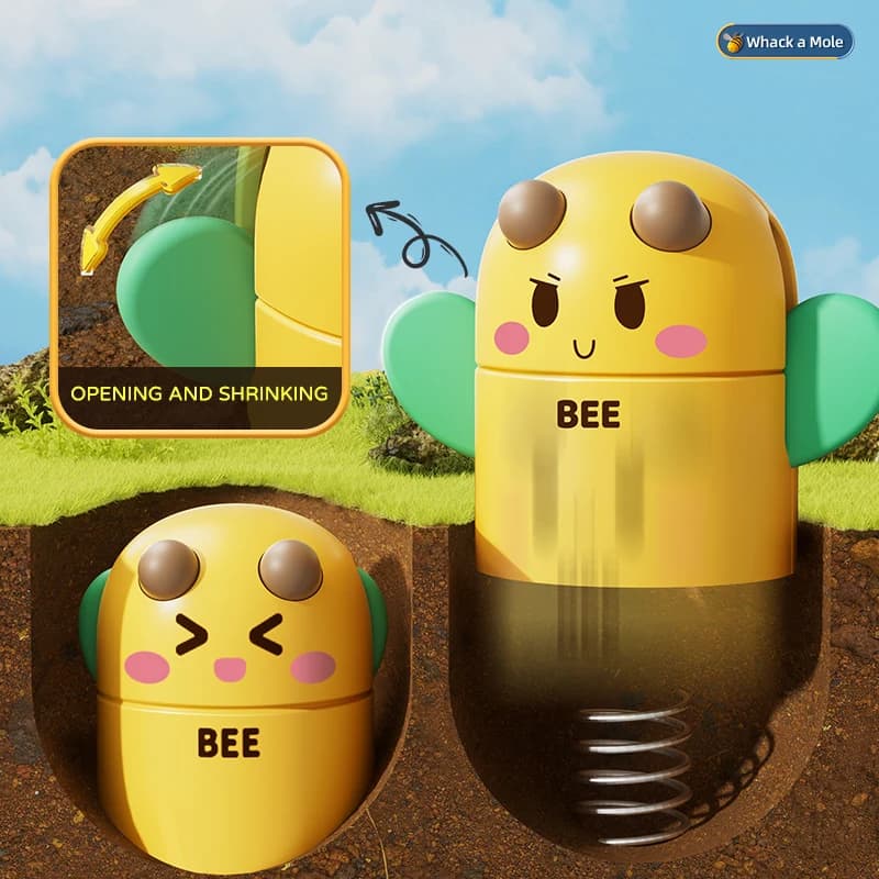 طفل الخلد المطرقة اجتز لعبة أطفال لطيف الحيوان اليد قرع الصوت التعليمية الحسية تطوير لعب للأطفال 3 سنوات الهدايا - 3