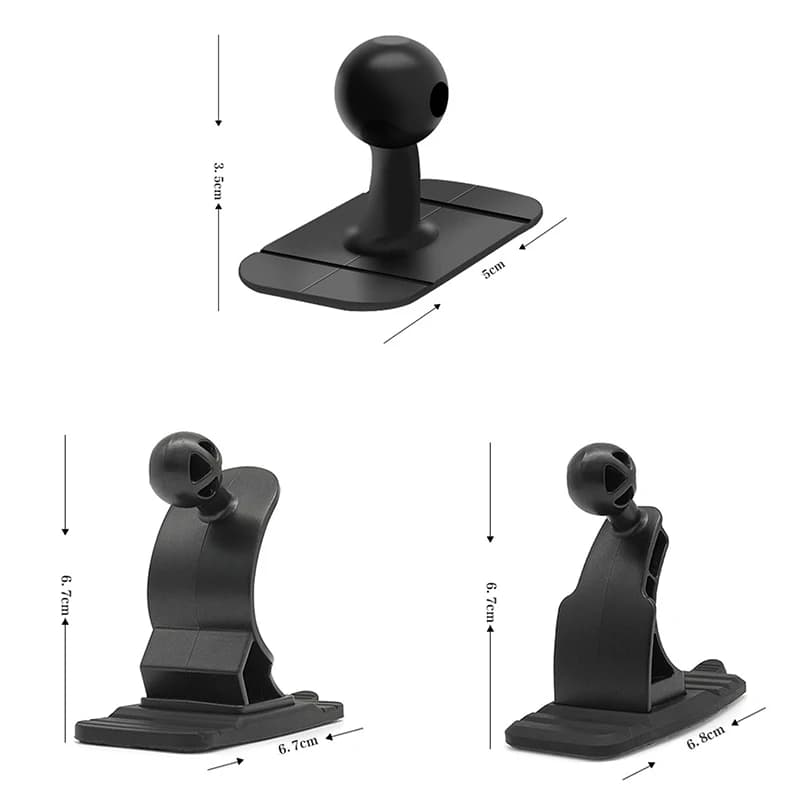 Self Adhesive Car Mount Base Adhesive Bracket Base for Center Console Dashboard Specific Navigation Phone Holder Accessories - 4