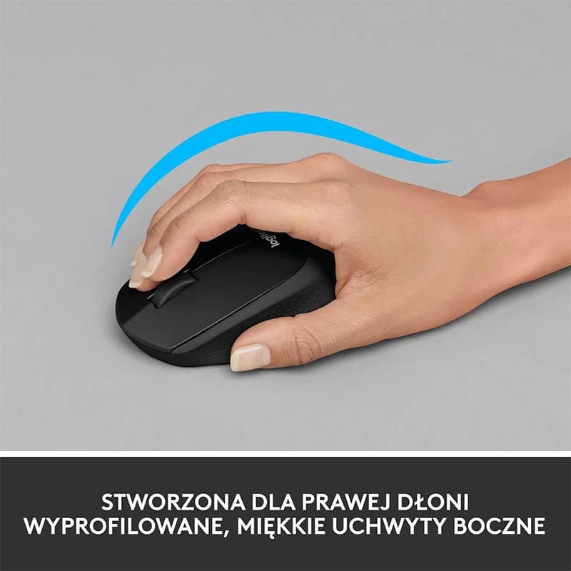Logitech M330 Professional Office Mouse Wireless Compact Design Quiet Clicks Portable Comfortable Grip for Office Work PC - 3
