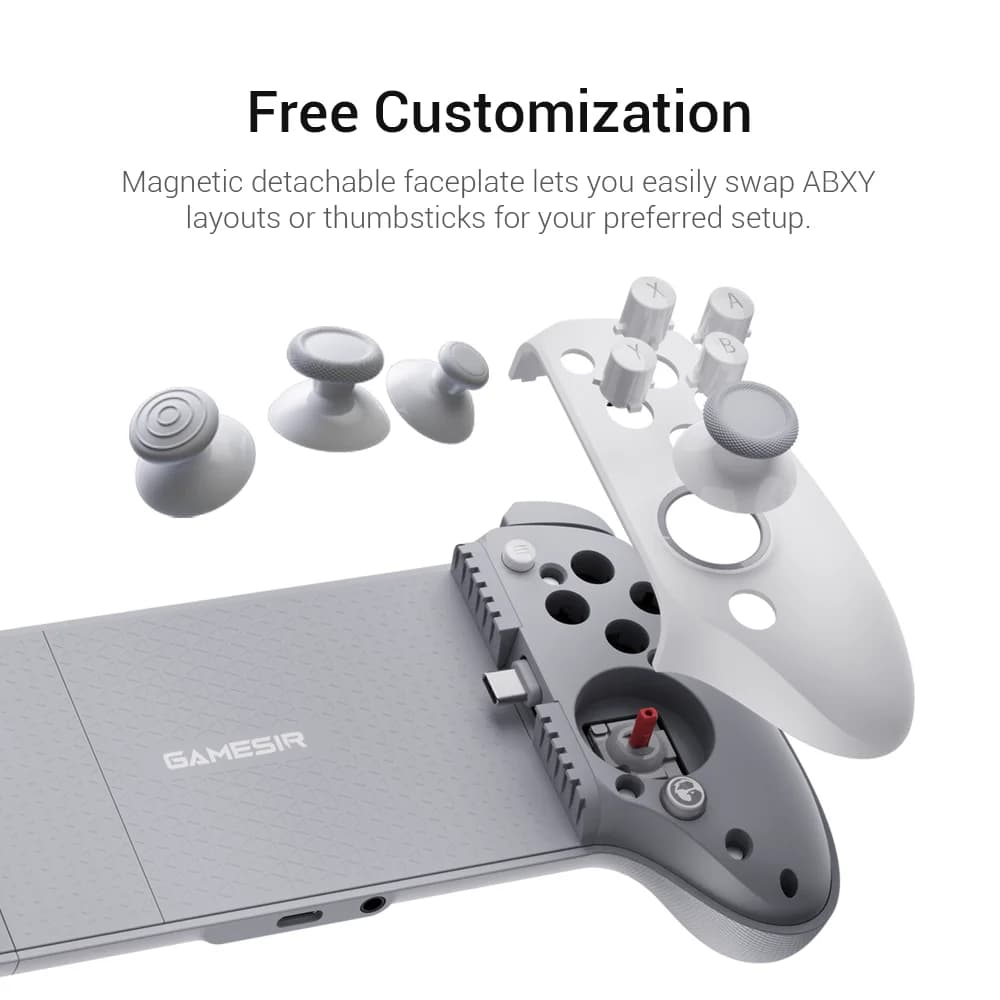 GameSir G8+ MFi Wired Mobile Gaming Controller for  iPhone, iPad, and Android  Hall Effect Joystick Trigger, 1000Hz Polling Rate - 5