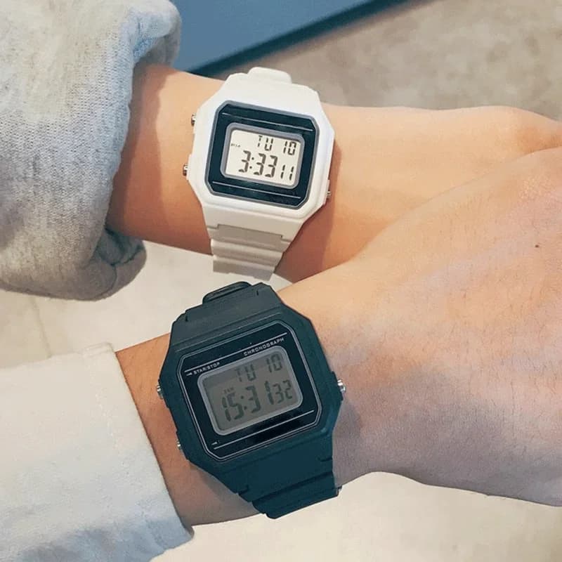 F91W Digital Watches for Men Women LED Electronic Wristwatch Waterproof Sports Military Watch Female Clock Relojes Digitales - 5