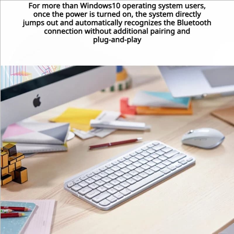 لوحة مفاتيح Logitech MX Keys Mini لاسلكية، بلوتوث، إضاءة خلفية، 79 مفتاح، Type-C، مناسبة للماك والآيباد - 6