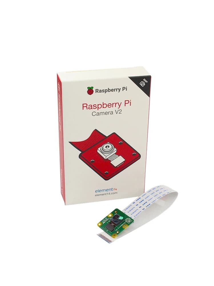 وحدة كاميرا Raspberry Pi الرسمية الإصدار V2 (إصدار RS/E14) - 8 ميجابكسل سوني IMX219 متوافقة مع Pi 4B/3B+/3B مع كابل CSI - 4