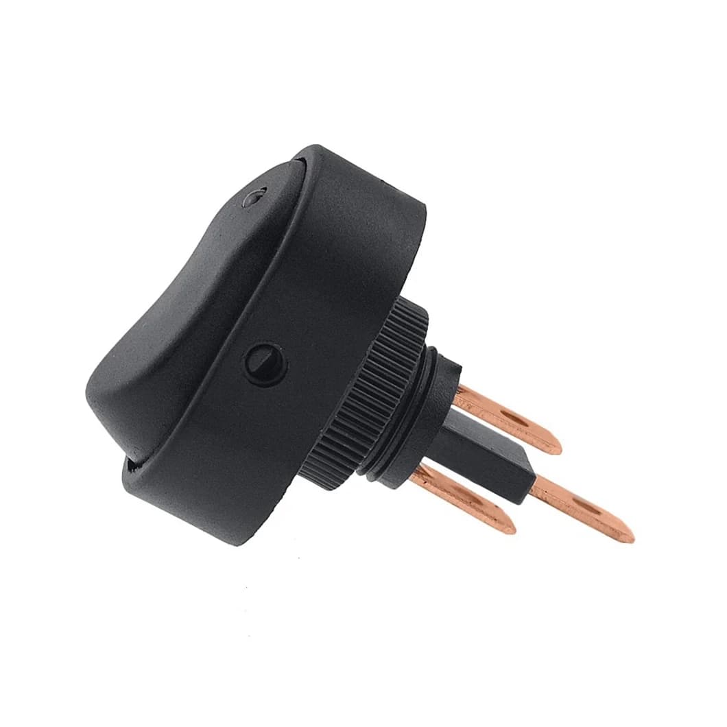 ABILKEEN ASW-20D 12 فولت 30A مصباح ليد سيارة تعديل التبديل ON-OFF M12 عيون القط الروك التبديل مع 3Pin محطة النحاس - 5