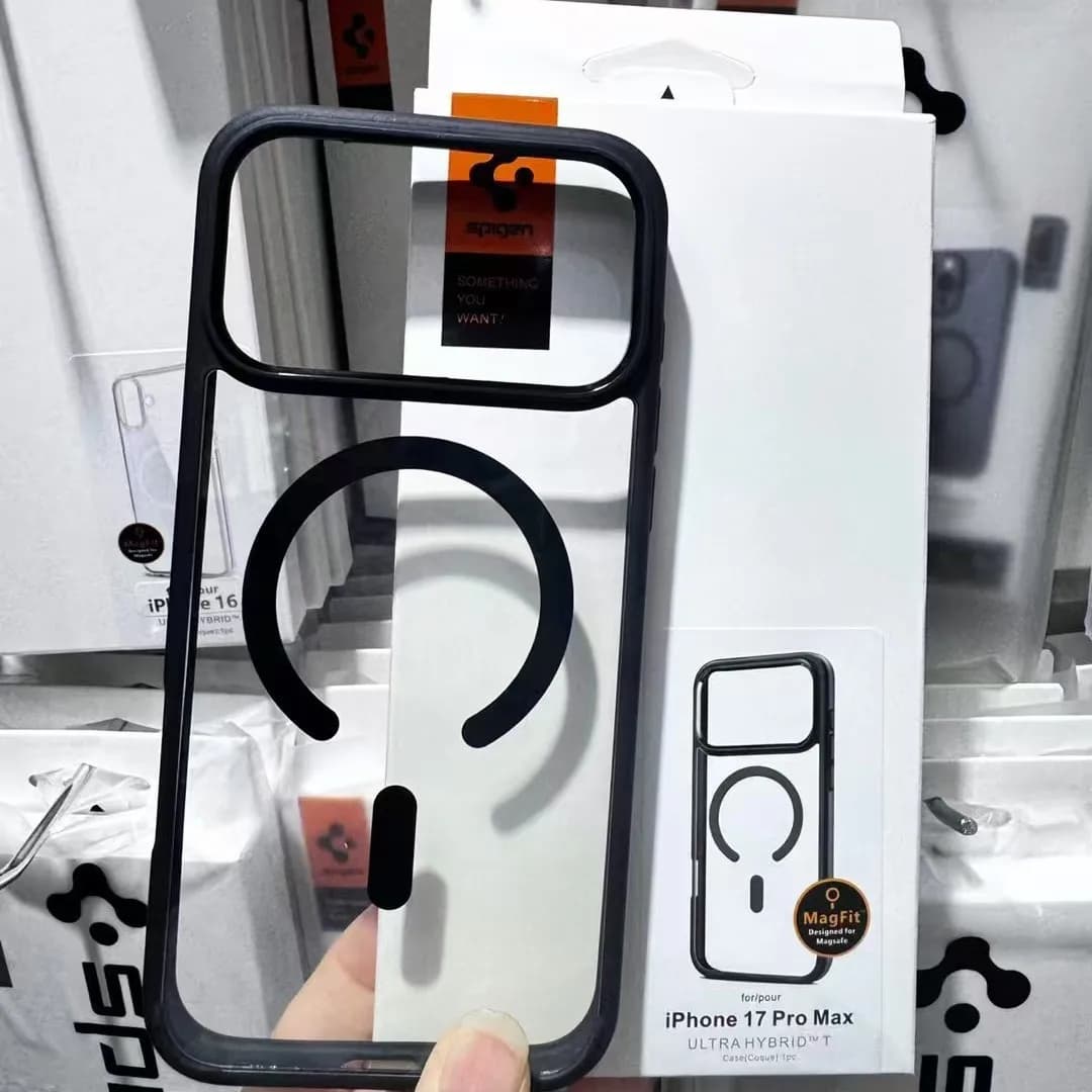 Original Spigen magnetic transparent phone case for iPhone 17 Promax, 16 15 14 13 12 Plus Fully shockproof and 2-in-1 - 2