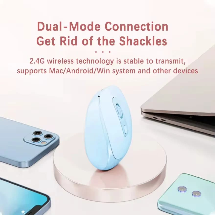 Rechargeable Wireless Computer Mouse 2.4G Bluetooth-Compatible Wireless Mouse USB Silent Gamer Mice For PC Laptop Macbook Tablet - 6