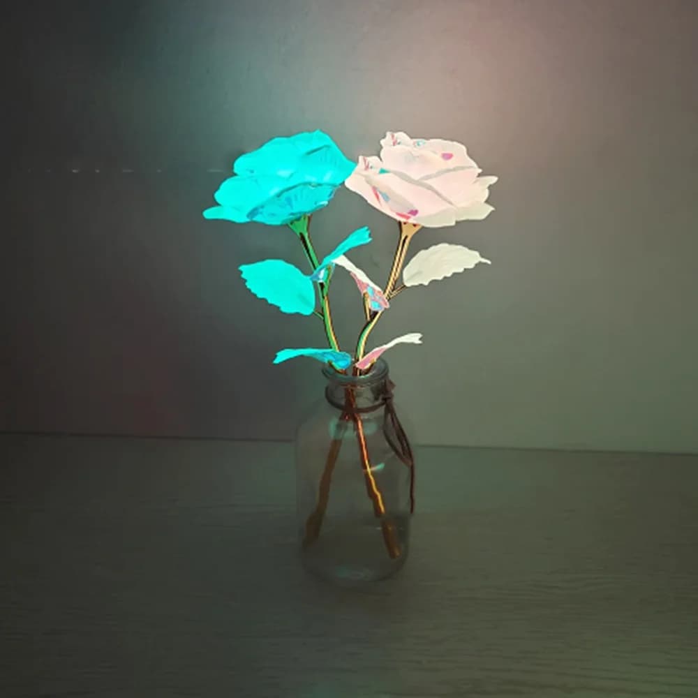 Rose 24k Gold Foil Rose Mother'S Day Gifts Rose-Shaped Eternal Rose Flower For Valentine'S Day Couple Gift Christmas Halloween - 6