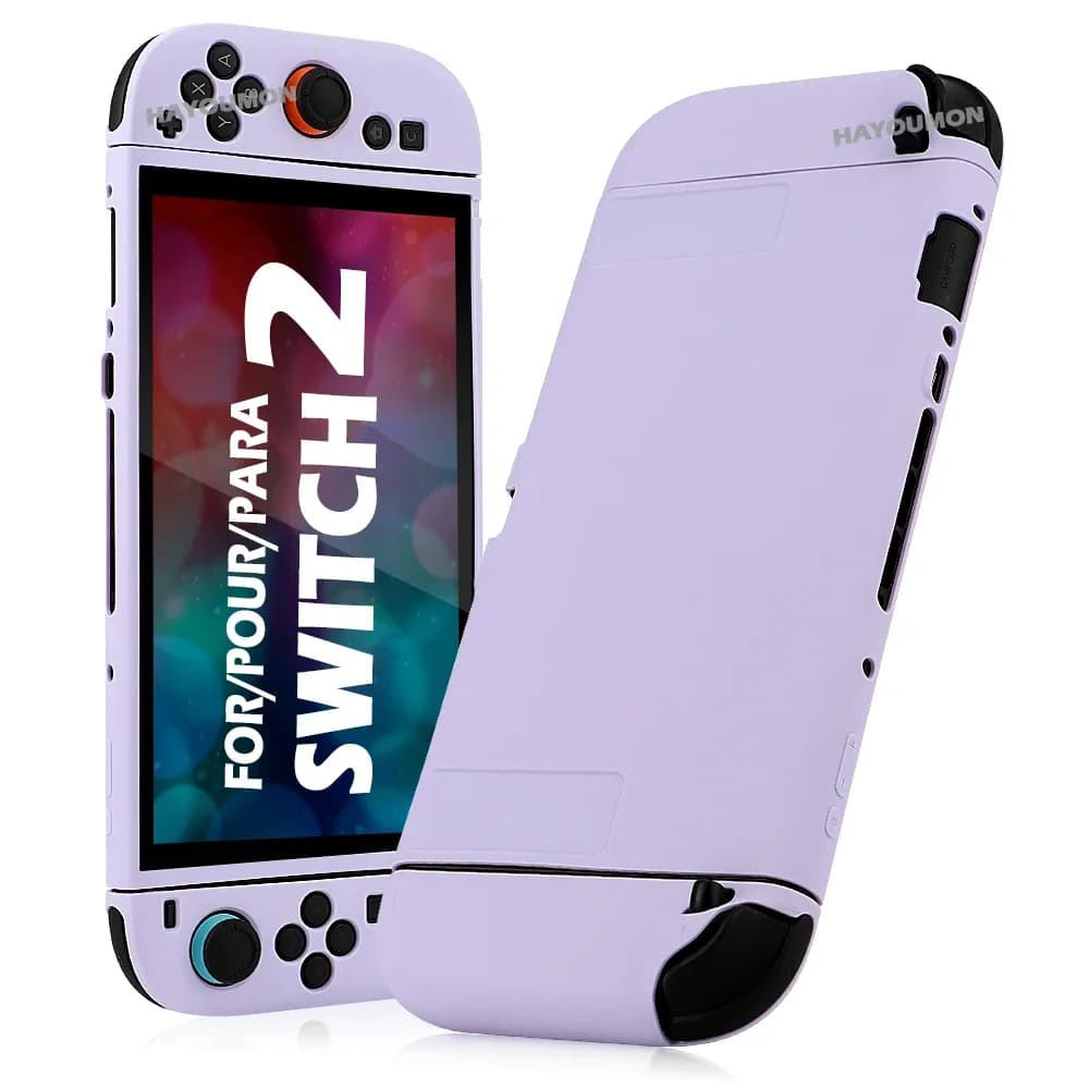 Purple Green Protective Cover Case For Switch 2 Console Soft TPU Case for NS2 Protective Dustproof Handle Grip Cover Soft Shell