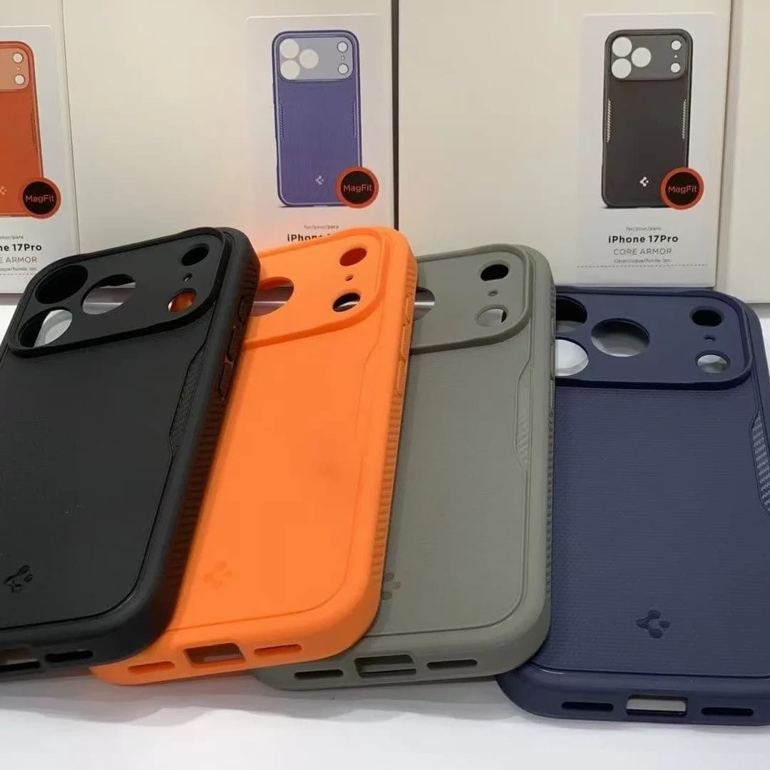 Spigen Rugged Armor TPU Matte Magnetic Soft Phone Case For iphone 17 Air 17 Pro Max 17Pro 17 For MagSafe Wireless Charging Cover - 3