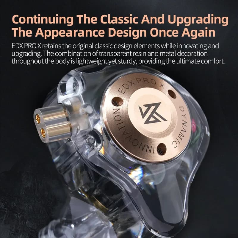KZ EDX PRO X Dynamic Drive Earphone HIFI Bass Earbud Gaming Sport Music Noise Cancelling Headset Detachable Cable - 6