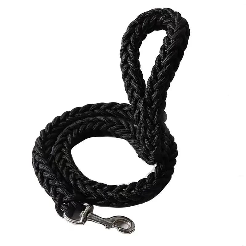 Large Dog Leash Nylon Braided Traction Rope Pet Walking Thick Hand Rope For Bulldog Rottweiler Hound Dogs Accessories - 5