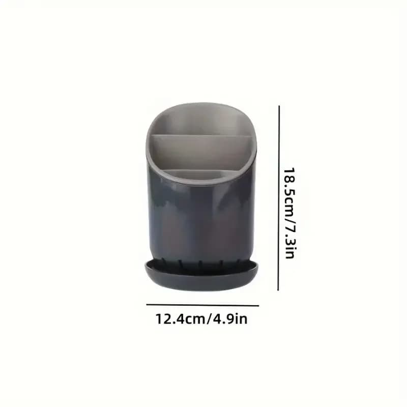 1pc Cutlery Storage Holder Plastic Drainer Drain Containers Drying Rack Tableware Table Knife Spoon Fork Container Kitchen Tool - 6