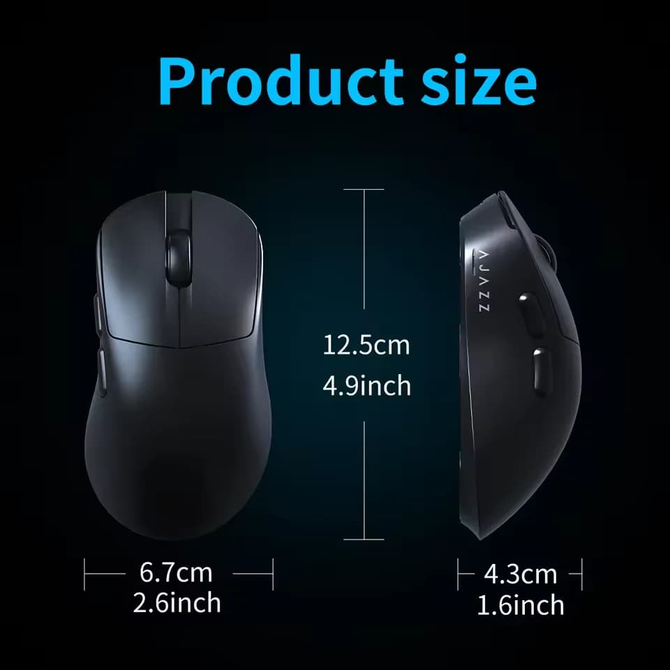 AJAZZ AJ179 V2/MAX Wireless Gaming Mouse 3 Model With Magnetic Attraction Charging Base PAW3311 Sensor 12000 DPI For PC Laptop - 6
