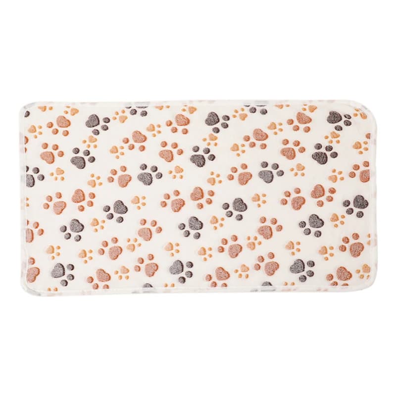 بطانية ناعمة وفاخرة عالية الجودة لفصل الشتاء بطانية من الصوف المرجاني بطبعة مخالب الكلاب والقطط اللطيفة بساط للحيوانات الأليفة وسادة حرارية دافئة ومريحة - 5