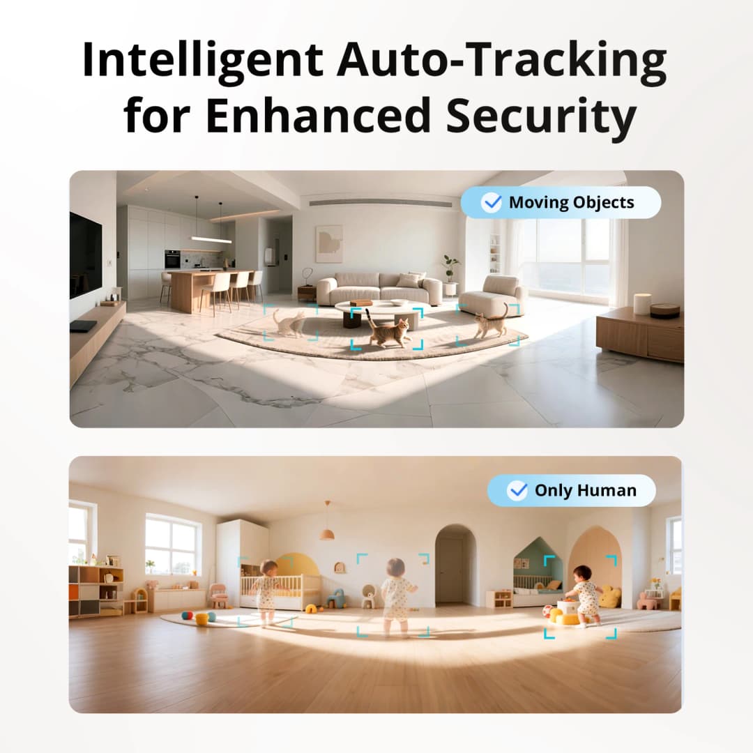 SONOFF CAM PT2 كاميرا أمان منزلية ذكية رؤية ليلية ذكية عرض بانورامي 360 درجة مراقبة عن بعد بدقة HD مع تفاعل في الوقت الفعلي - 4