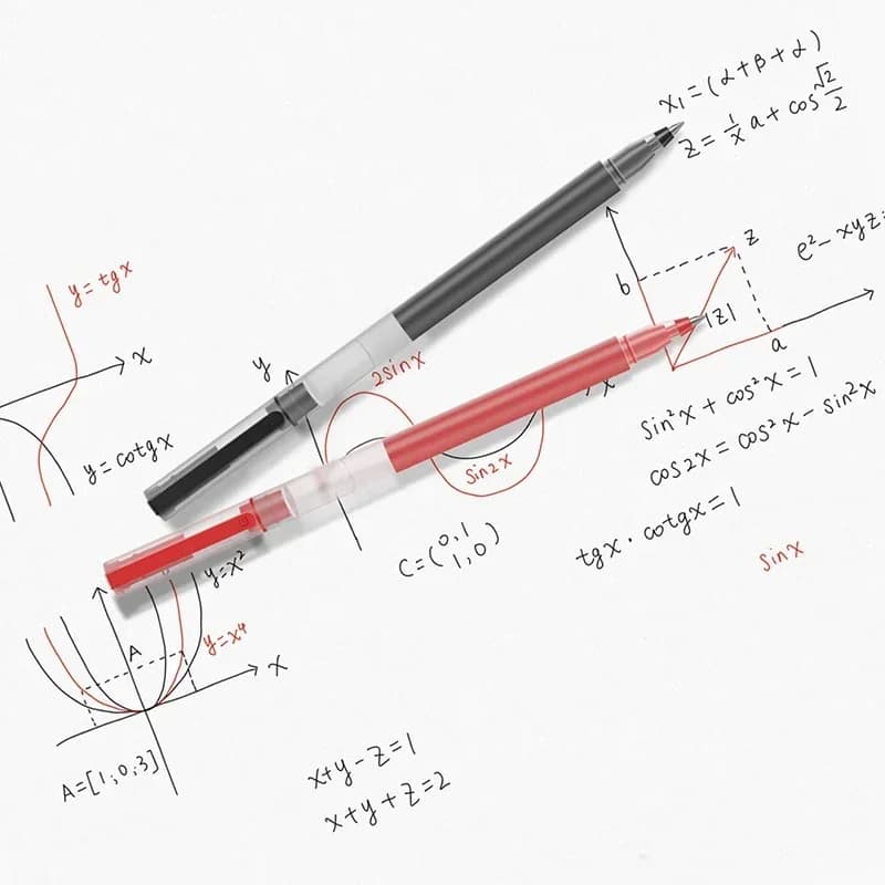 Xiaomi Super Durable Writing Sign Pen 0.5mm Gel pen Signing Pens Smooth Switzerland Refill Red Black Ink Pen Ballpoint Pen - 2