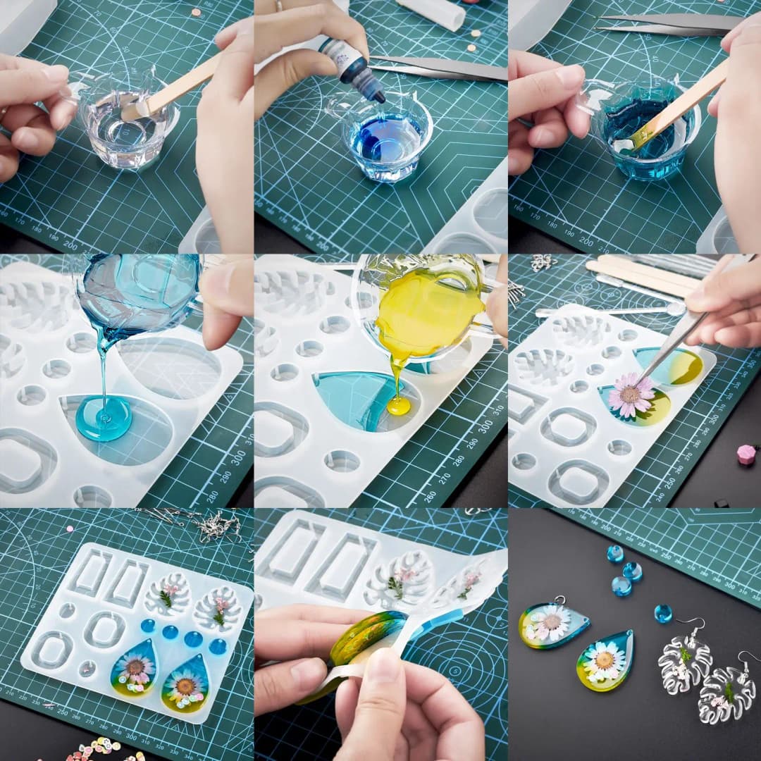 500 جرام/1000 جرام AB غراء راتنجات الايبوكسي عالي الوضوح سريع الجفاف لاصق صلابة عالية لتقوم بها بنفسك لوازم لصنع المجوهرات غراء الراتنج - 5