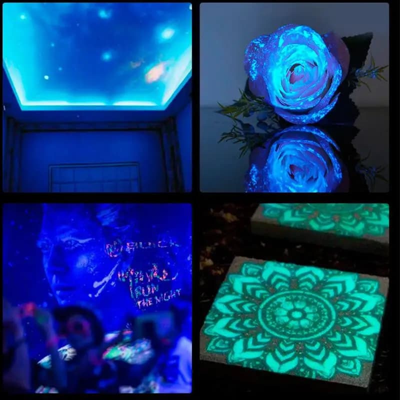 20 جرام طويلة الأمد مشرق مضيئة مسحوق الطلاء راتنجات الايبوكسي الصباغ توهج في الظلام مسحوق الفلورسنت DIY بها بنفسك صنع المجوهرات حشو - 5