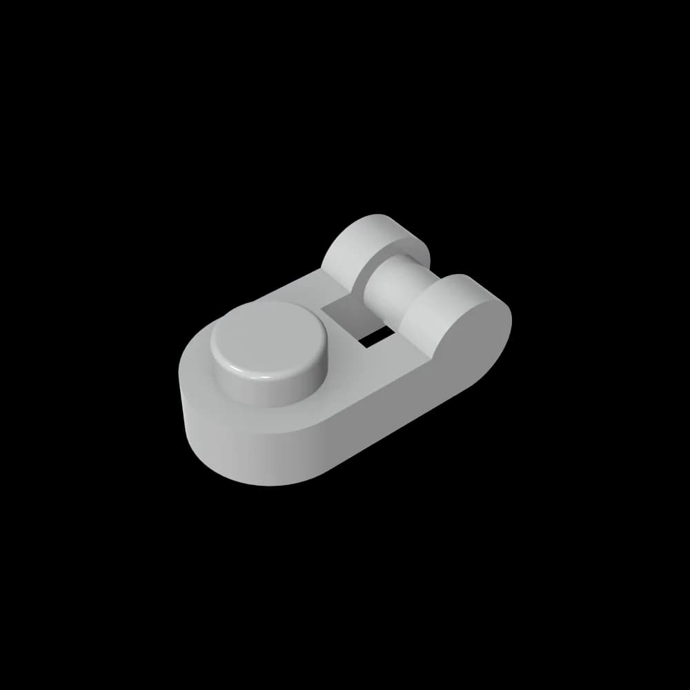 Gobricks GDS-1290 Plate Special 1 x 1 Rounded with Handle compatible with lego 26047 children's DIY Building Blocks - 3