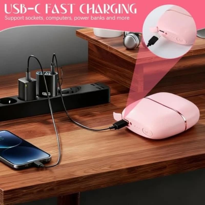 Mini Hair Straightener 3-Speed Temperature Control Rapid Heating & Anti Scald Shell Lightweight and Portable for Travel Gift - 6