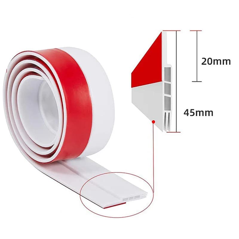 100cm Silicone Door Draught Excluder Door Bottom Sealing Strip Tape Weatherstrip Waterproof Wind Proof Sound Insulation - 6