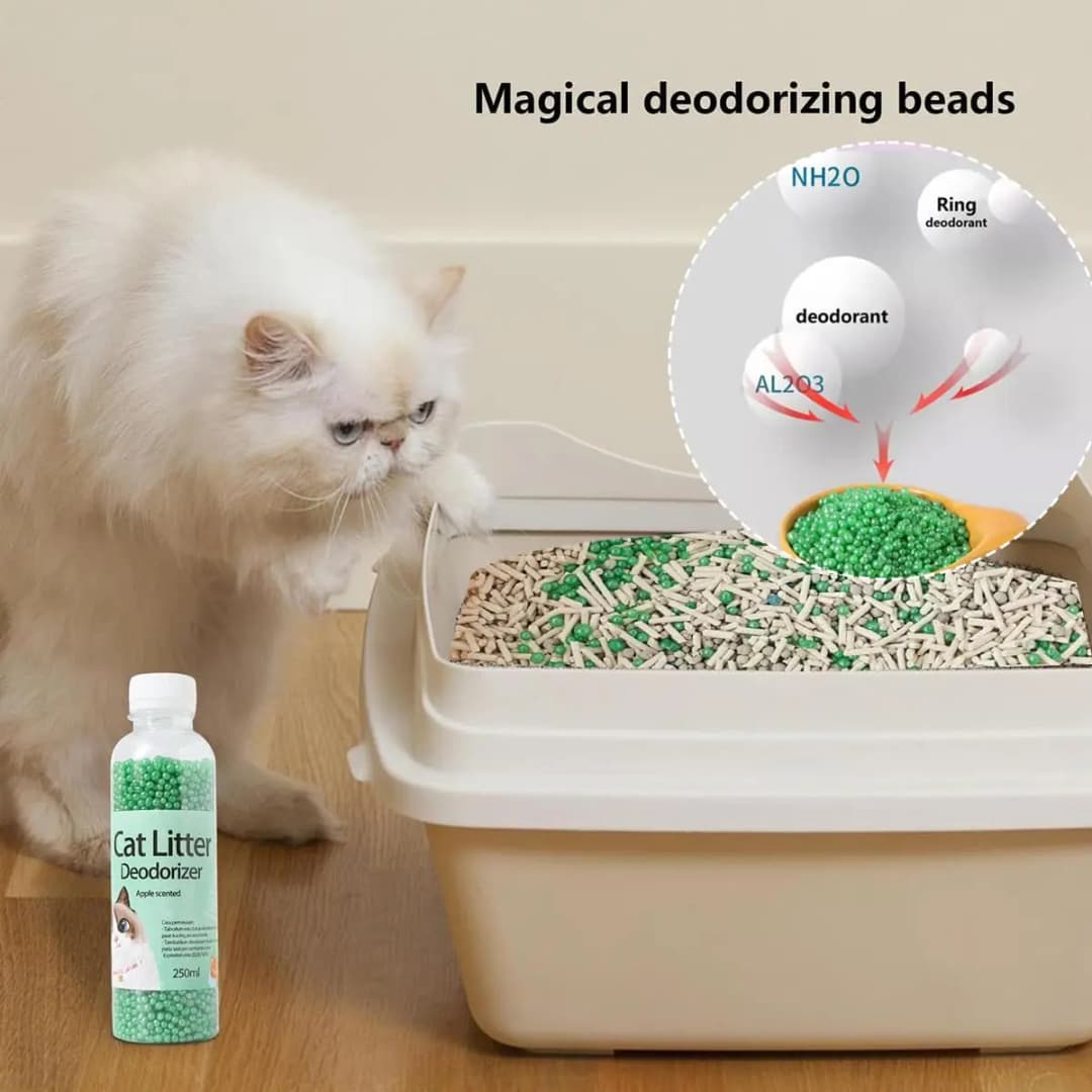 A bottle of deodorant beads for cat sand: makes your home smell comfortable and eliminates odors - 5