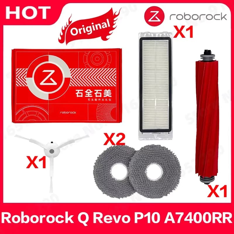 Original Roborock Q Revo P10 A7400RR Main Side Brush Mop Cloths Hepa Filter Spare Parts Robot Vacuums Cleaner Accessories