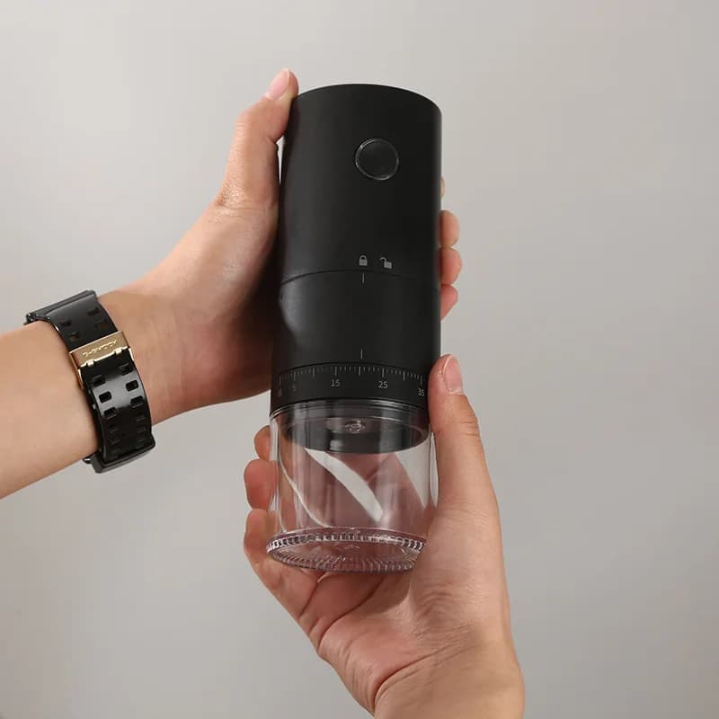 مطحنة قهوة TYPE-C بشحن USB، نواة طحن سيراميك احترافية، مطحنة حبوب قهوة محمولة كهربائية محدثة - 6