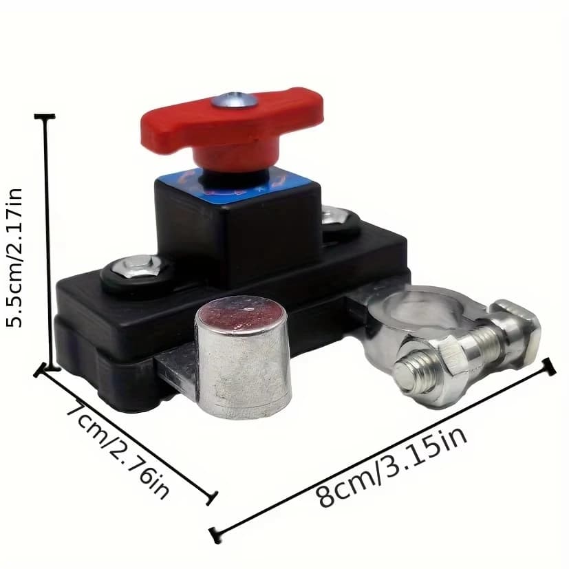 Car Battery Cut Off Switch 12V/24V ﻿Disconnect Automatic Circuit Breaker Anti-Power Off Leakage Protector Universal Auto Parts - 2