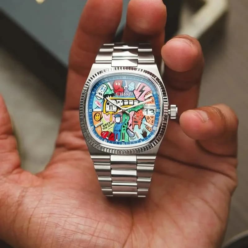 ساعة ريترو مربعة للرجال ماركة فاخرة خفيفة هدية أصلية 2025 ساعة كوارتز جديدة بحزام من الفولاذ المقاوم للصدأ مقاومة للماء - 4